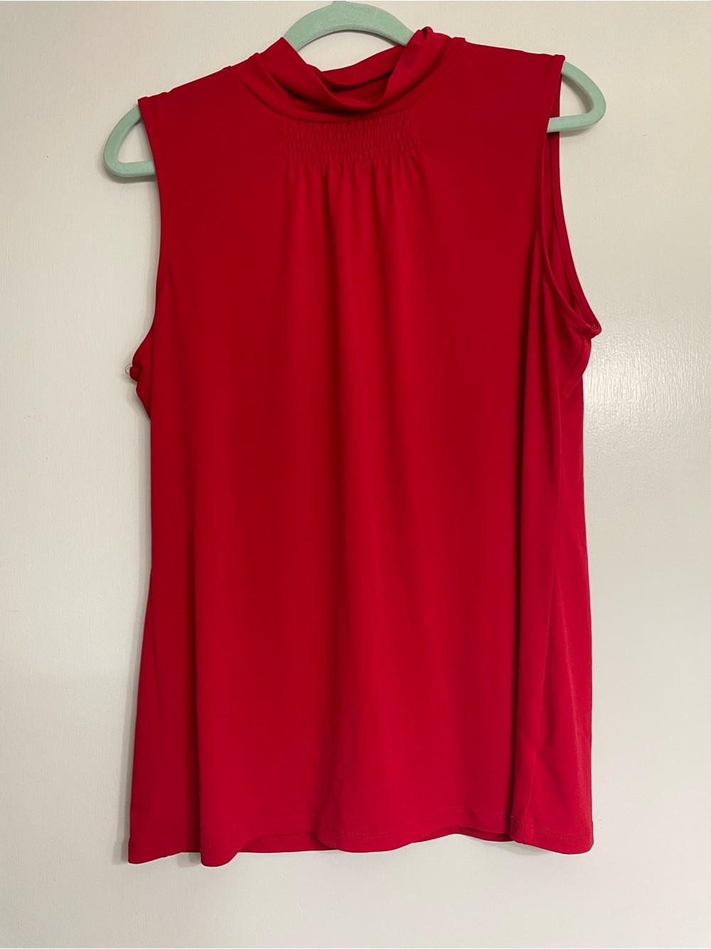 Fashion Bug Sleeveless Mock Neck Tank Top - Red